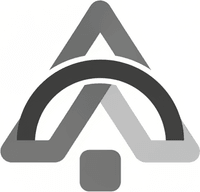 Минималистичный геометрический логотип Тверского ОблСуда в серых тонах на белом фоне.